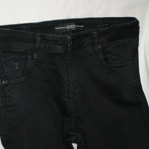 Guess Skinny Black Jeans Size 33 x 32 - Picture 11 of 16